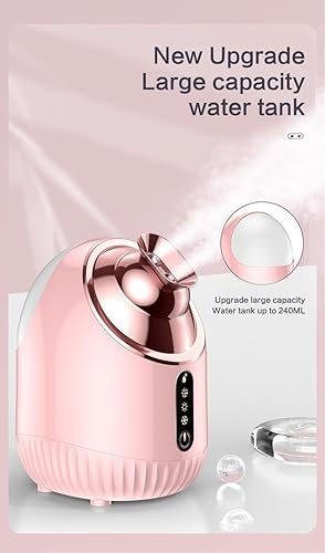 Miniatura 3 de Vaporizador facial SPA+, el mejor vaporizador facial nano iónico profesional con niebla fría, cálida y caliente, sauna facial para el hogar,