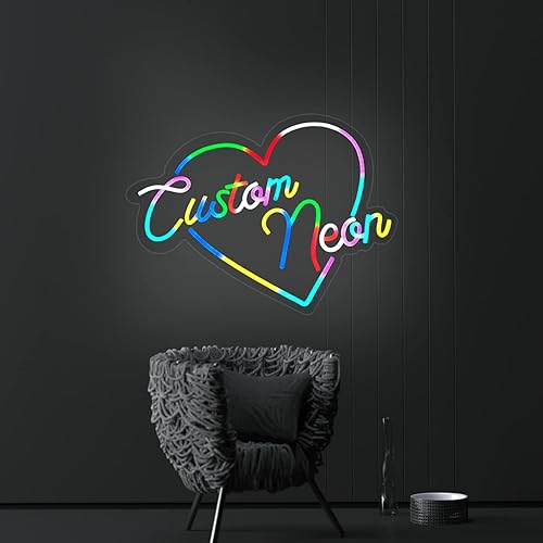Miniatura 6 de Letreros de neón RGB personalizados para decoración de pared letreros de luz LED regulables personalizables para dormitorio hogar boda fiesta