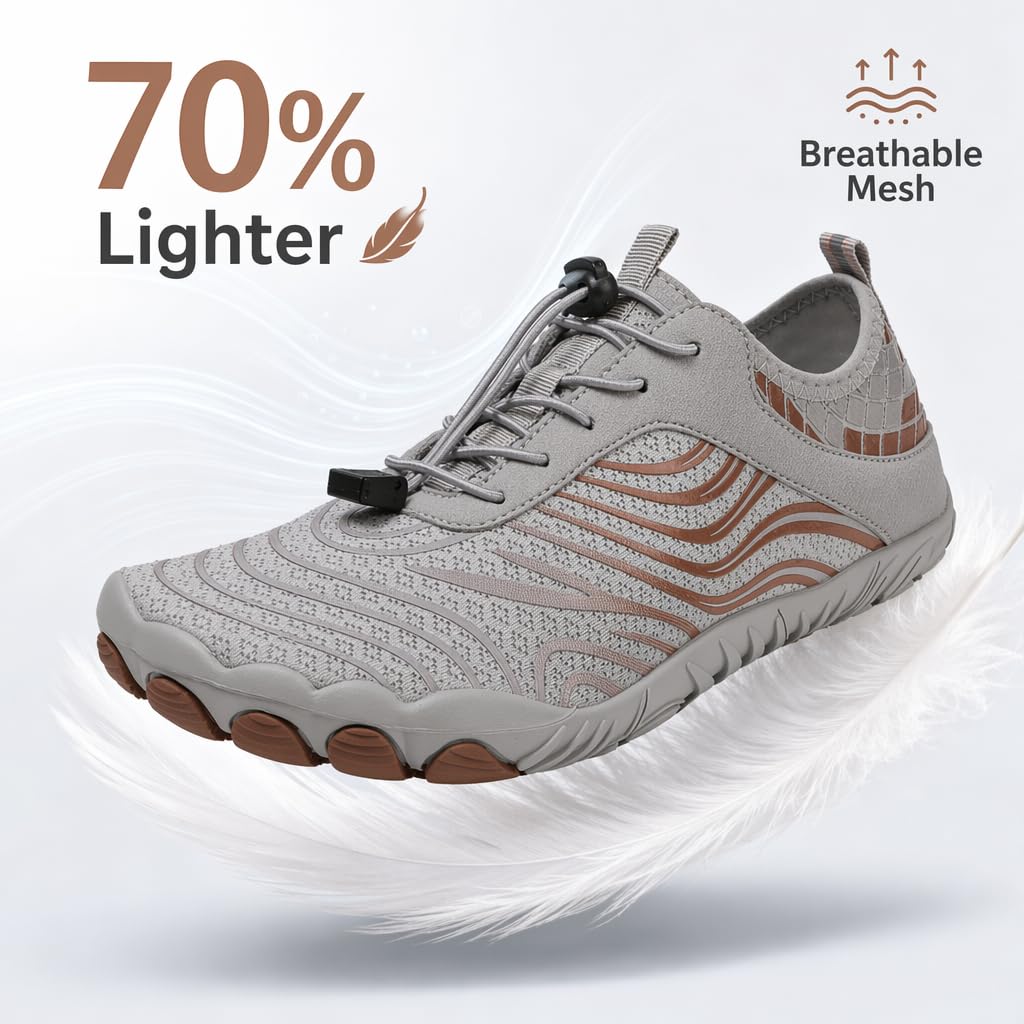 Zureto 2025 Nuevos zapatos de tierra con cobre, zapatos descalzos de cobre para mujeres y hombres