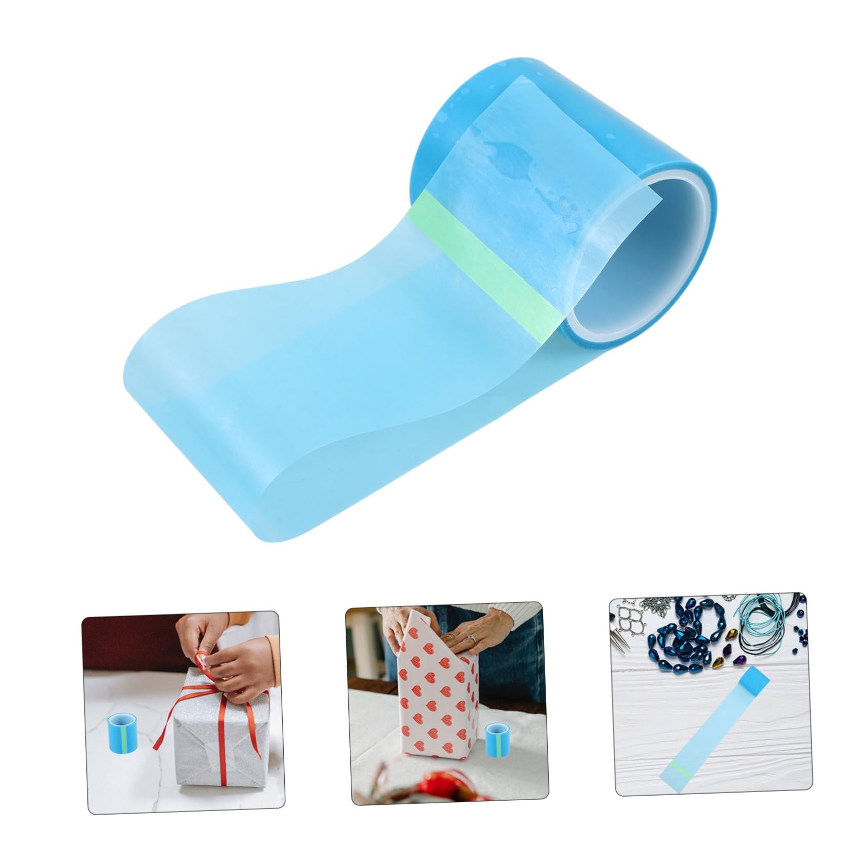 jojofuny Cinta Adhesiva Epoxi 2 Piezas Azul para Manualidades Diy, Herramienta Antifugas para Resina Uv, Accesorios Artesanía Joyería Uso Escolar y Creativo