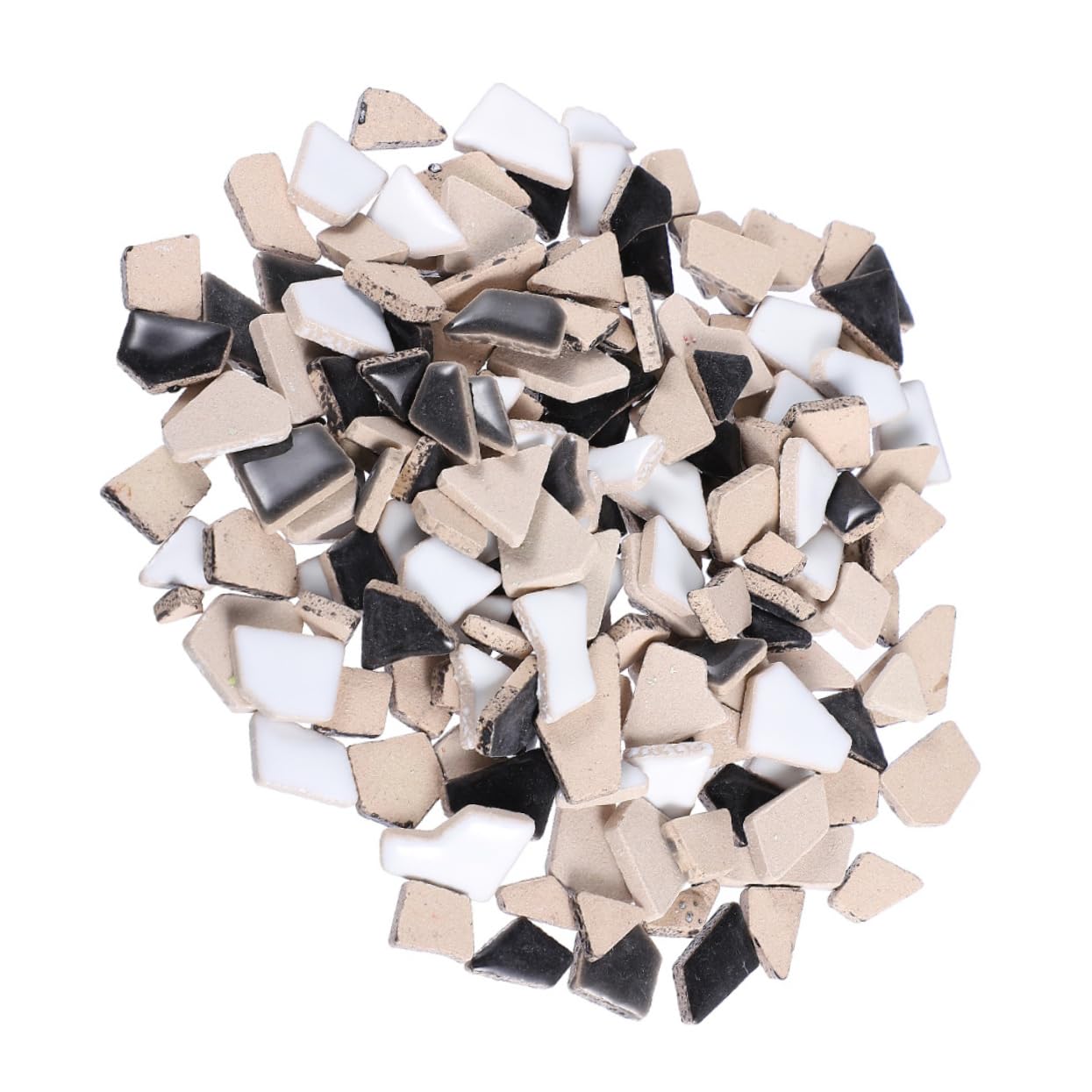 Operitacx Pietre Ceramiche Irregolari 500g, Pezzi Smaltati per Fai da Te, Bordi Lisci, per Decorazioni Muro e Casa