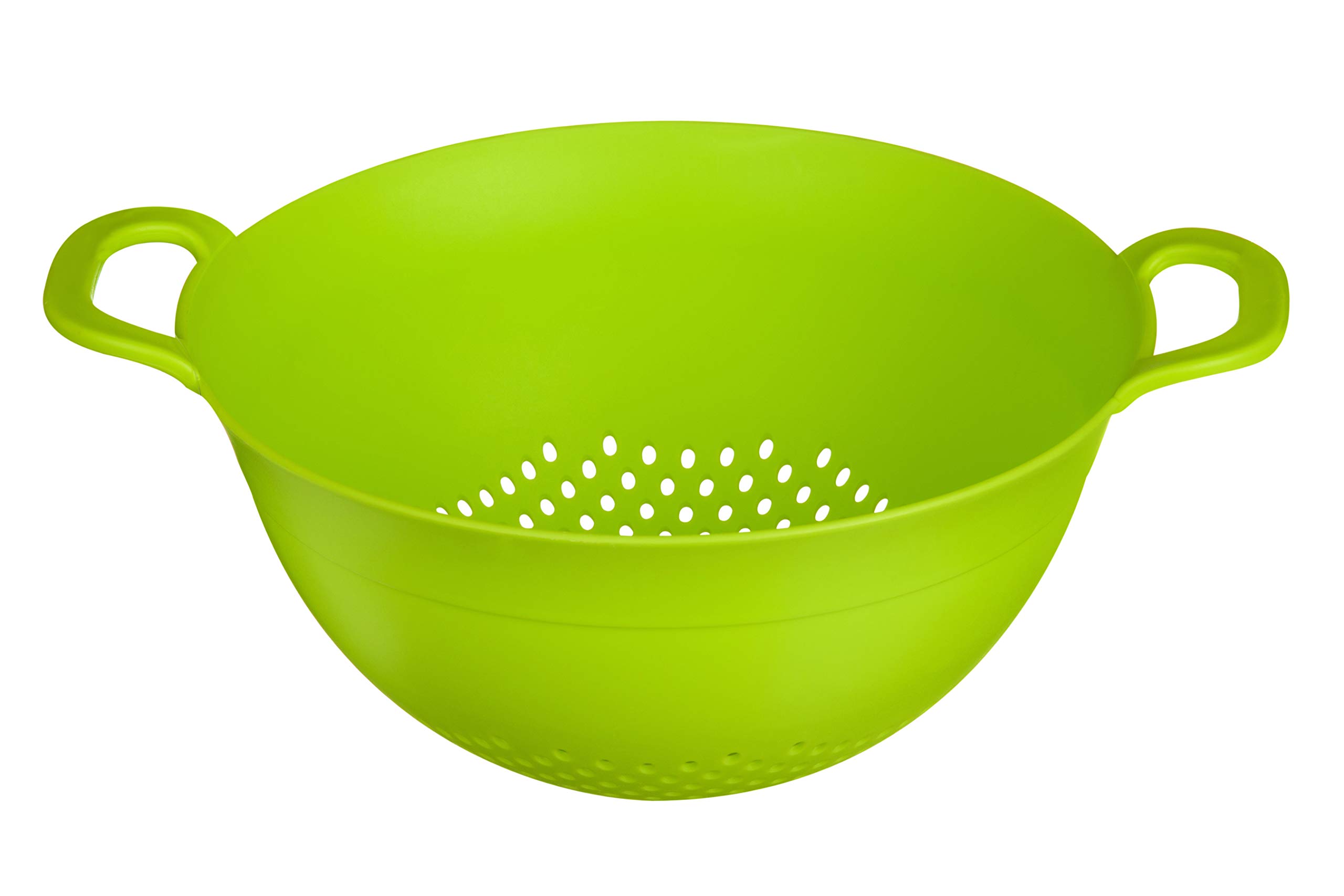 Orsina Large Plastic Colander with Handles - Green