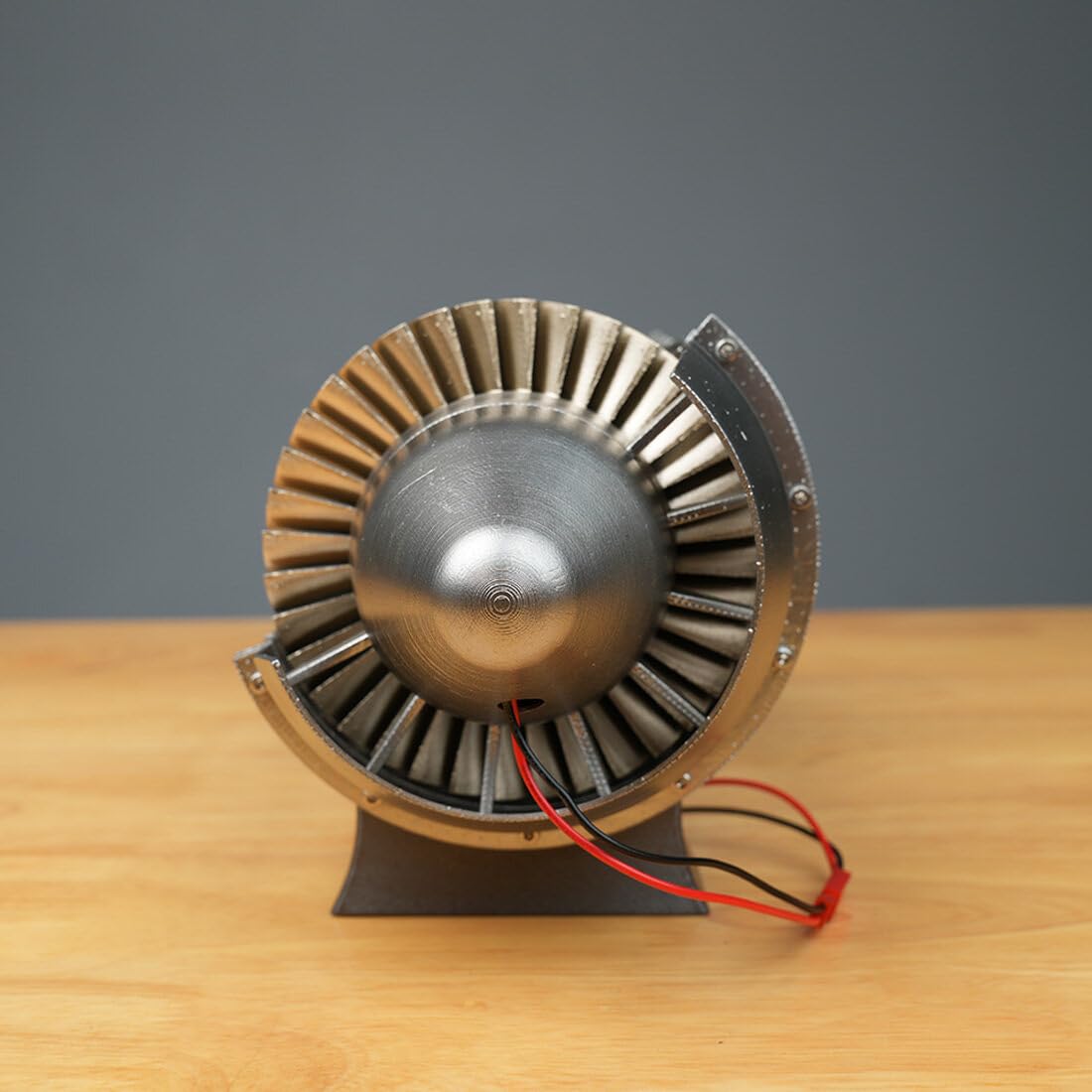 WP-85 - Kit modello di motore a turbogetto con sistema a turbina rotante, modello meccanico di motore a getto per aeromobili stampato in 3D per ingegneria aeronautica, collezione hobby per adulti