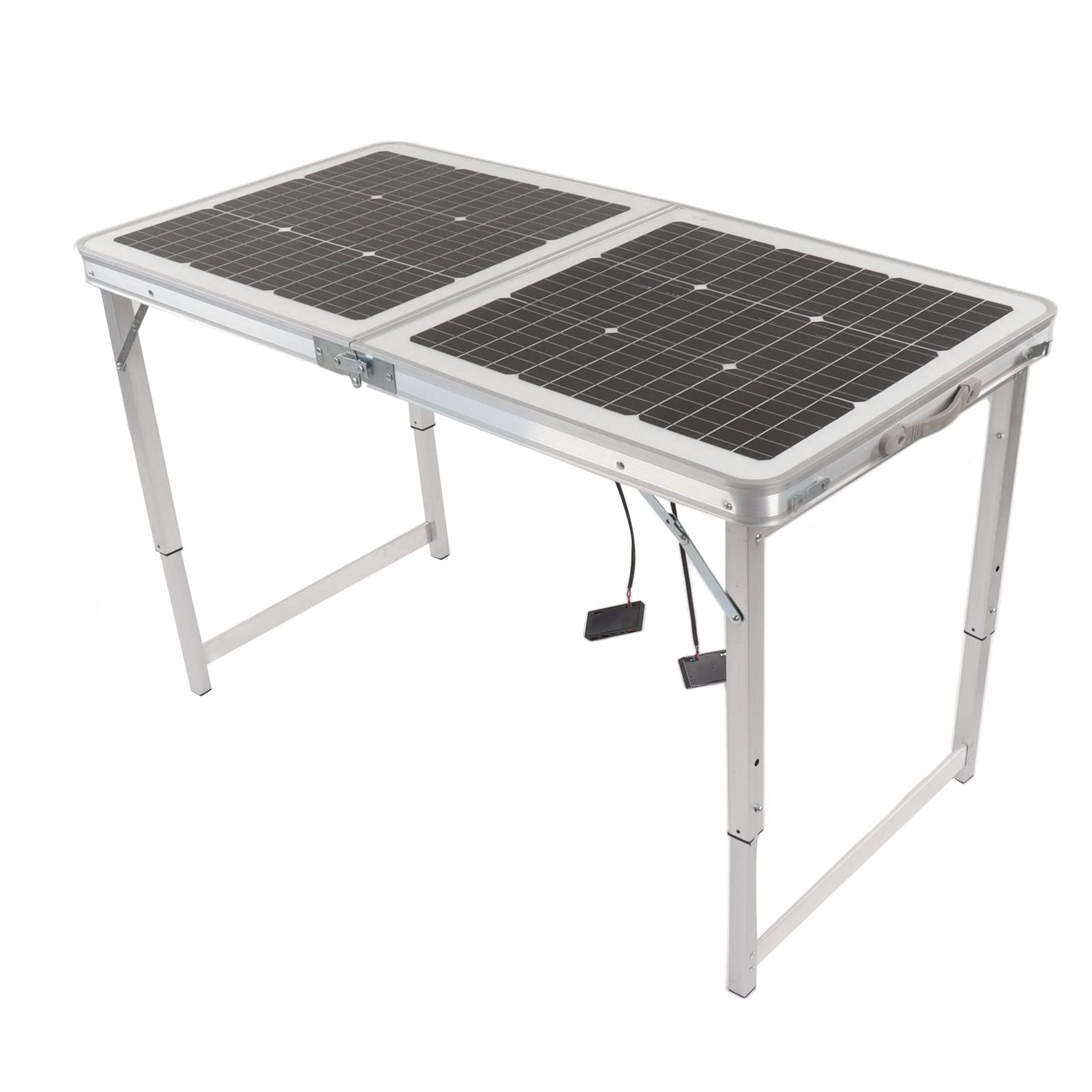Panneau solaire portable 100W pliable et imperméable en aluminium pour camping