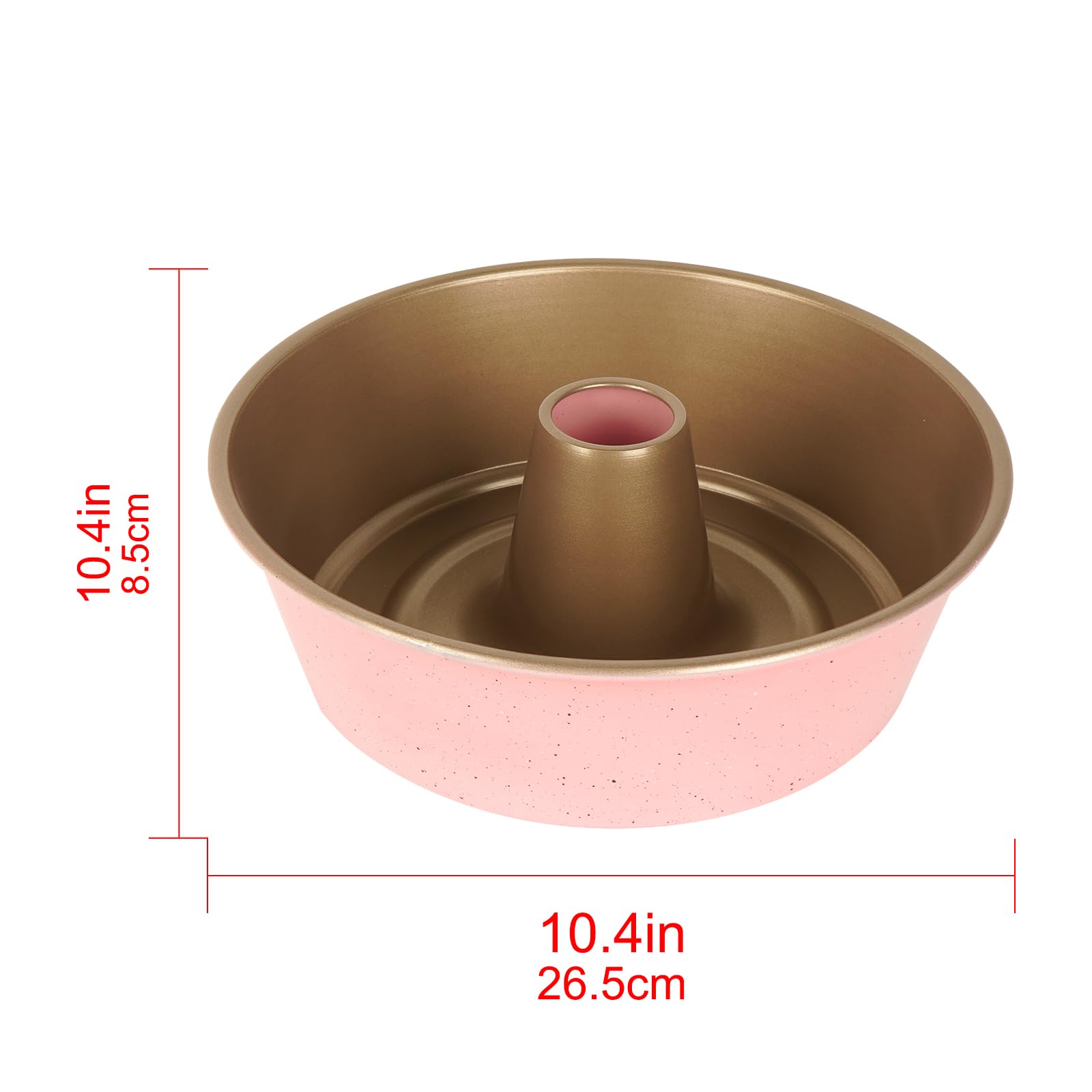 Biiangeangel Food Cake Pan 10 Inch Anodized Aluminum Ring Mold