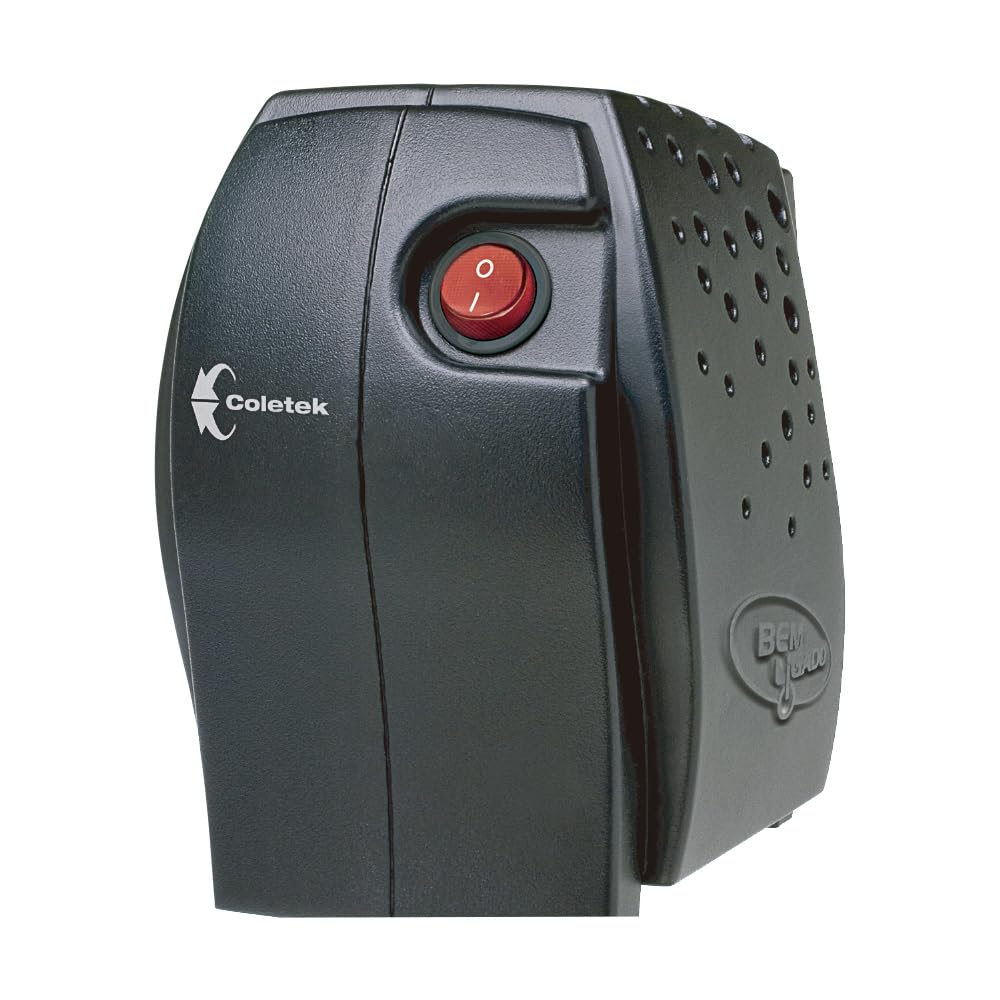 Estabilizador Coletek Bem Ligado Mono ES-500VA-M Preto 115V, 4 Tomadas Padrão NBR 14136,