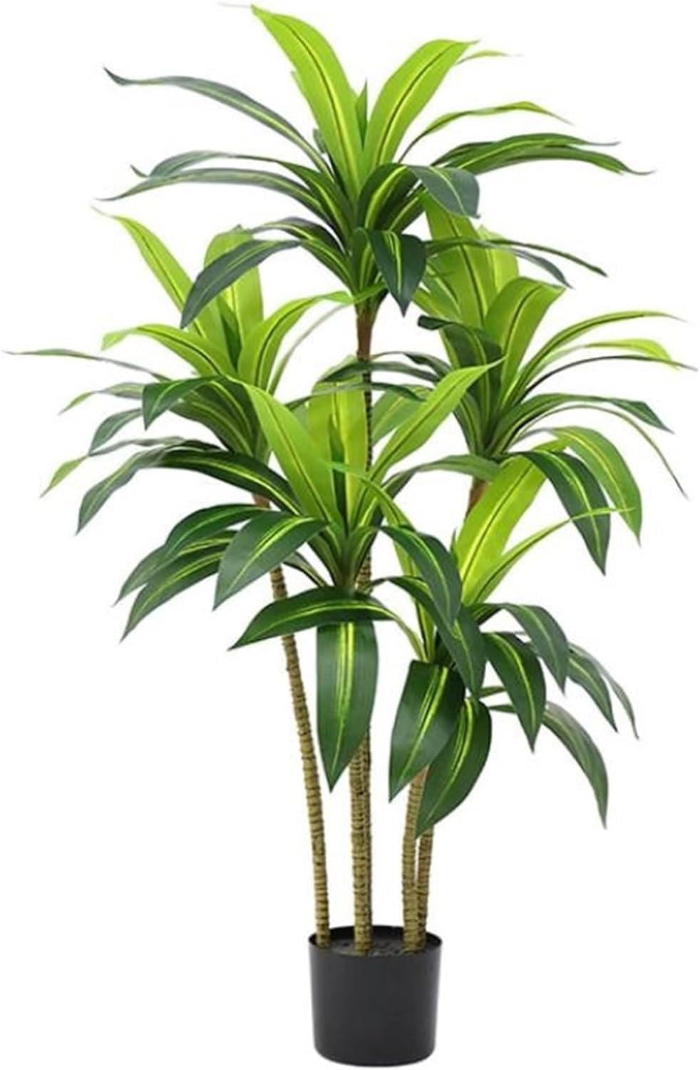 RR-INTL Faux Tree Artificial Plants Artificial Tree Dracaena Tree Faux Plants,Tall Artificial Plants for Indoor, Fake Trees for Home Decor Office Fake Tree Fake Plants (5FT)