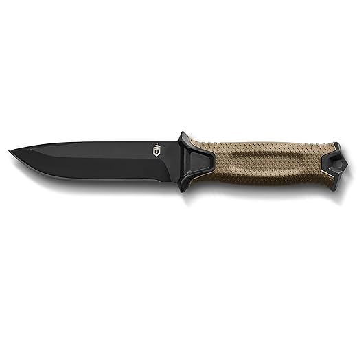 Gerber Gear Strongarm - Fixed Blade Tactical Knife for Survival Gear - Coyote Brown, Plain Edge