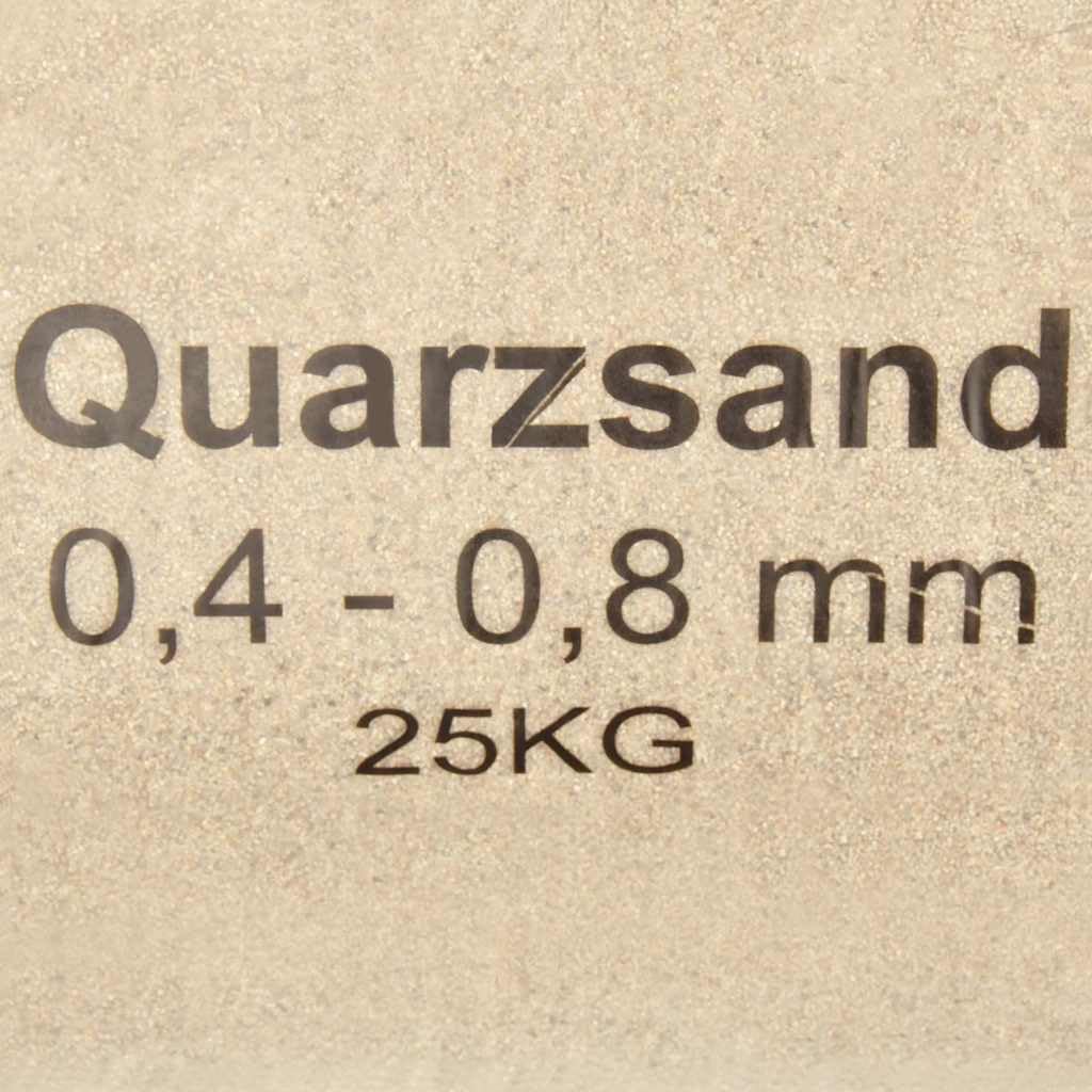 Quarzsand 25 kg für Sandfilteranlage, 0,4-0,8 mm Körnung