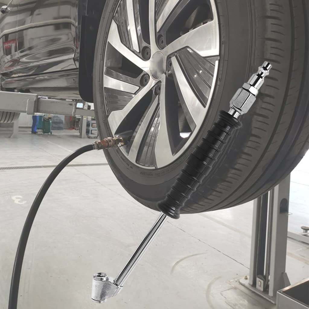 Mandrino ad aria con NPT Duty per mangime senza testa, spina rapida per misuratore di gonfiatore, accessori per compressori