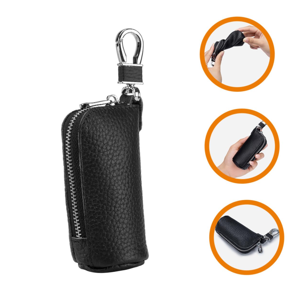 Healeved Lot De 5 Étuis À Clés Pour Clés De Voiture Porte-s De Voiture Housse De Protection Pour Porte-s Porte-s Monté Housse De De e Étui À Fermeture Éclair