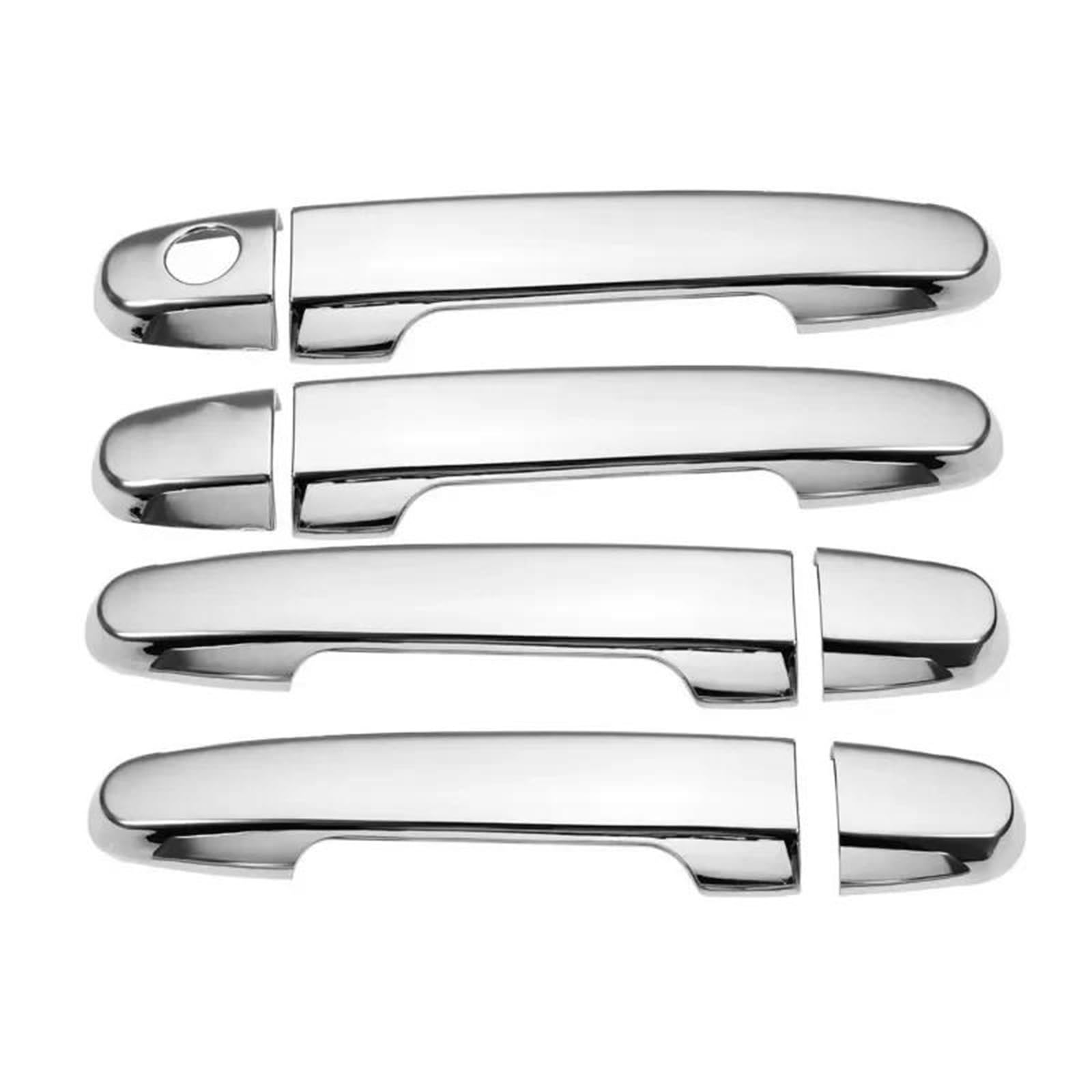 Dtasmbd Silver 1 Exterior Side Door Handle Protective Covers Car Exterior Door Handle Cover For For Daihatsu For Terios For Bego J200 F700 2006-2016 Decoration Trim Covers Gloss Black Auto(Silver 1)