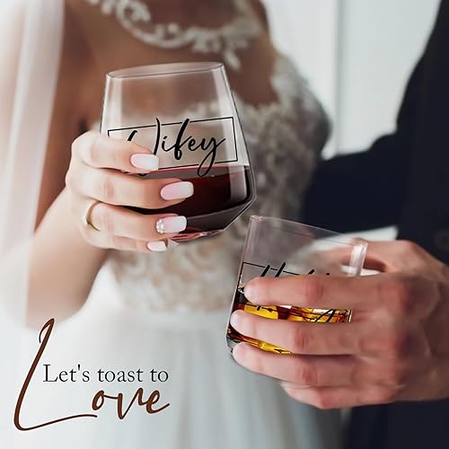 Miniatura 7 de Regalos para parejas para compromiso de boda, regalo de señor y señora, regalos de despedida de soltera, regalos geniales para parejas, deseos para