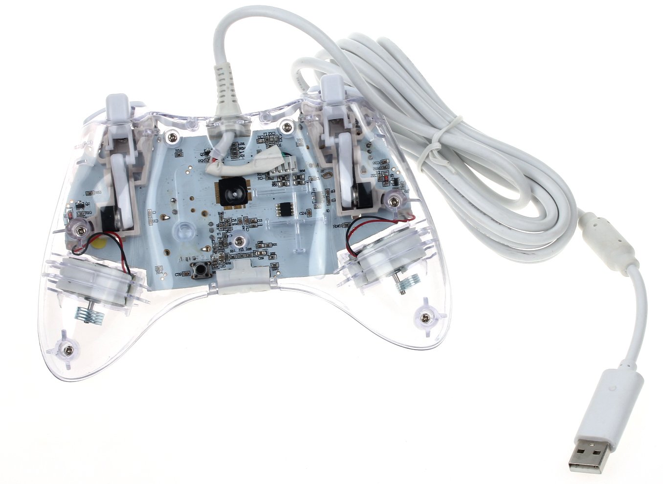 Tomsenn USB Wired Dual-Shock Game Controller JoyStick for Xbox360/PC(White)