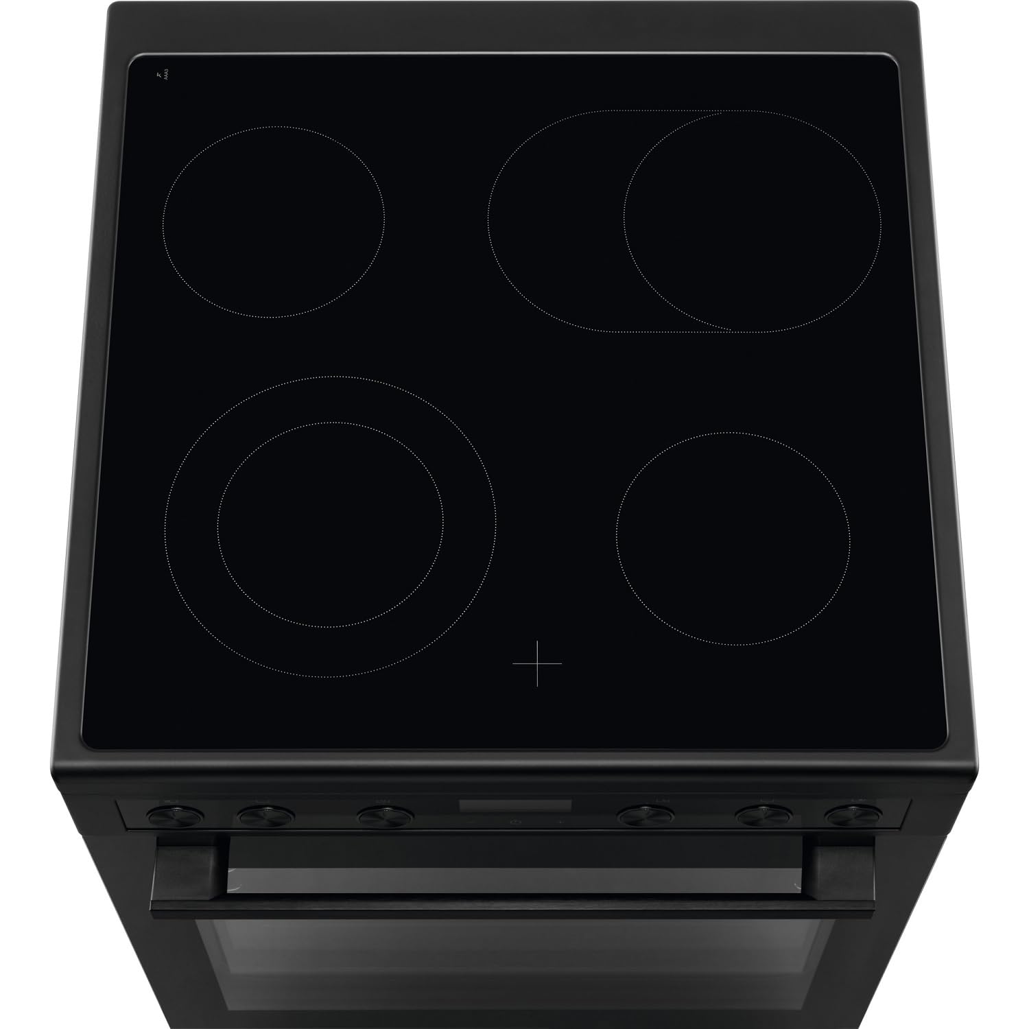 AEG CCB6446BBB 60 cm Standherd mit Glaskeramik-Kochfeld, Bräterzone, Touch-Bedienung, Grillfunktion