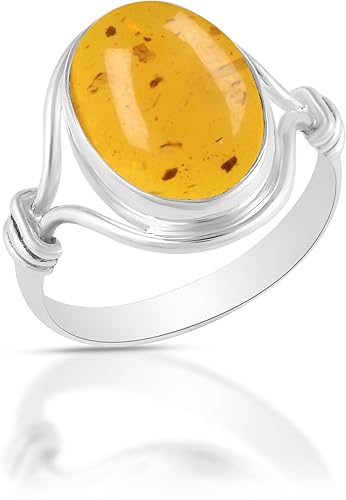 Miniatura 7 de Solid 925 Sterling Silver Ring For Womens Natural Rose Quartz Ring Sterling Silver Statement Ring Oval Gemstone Ring