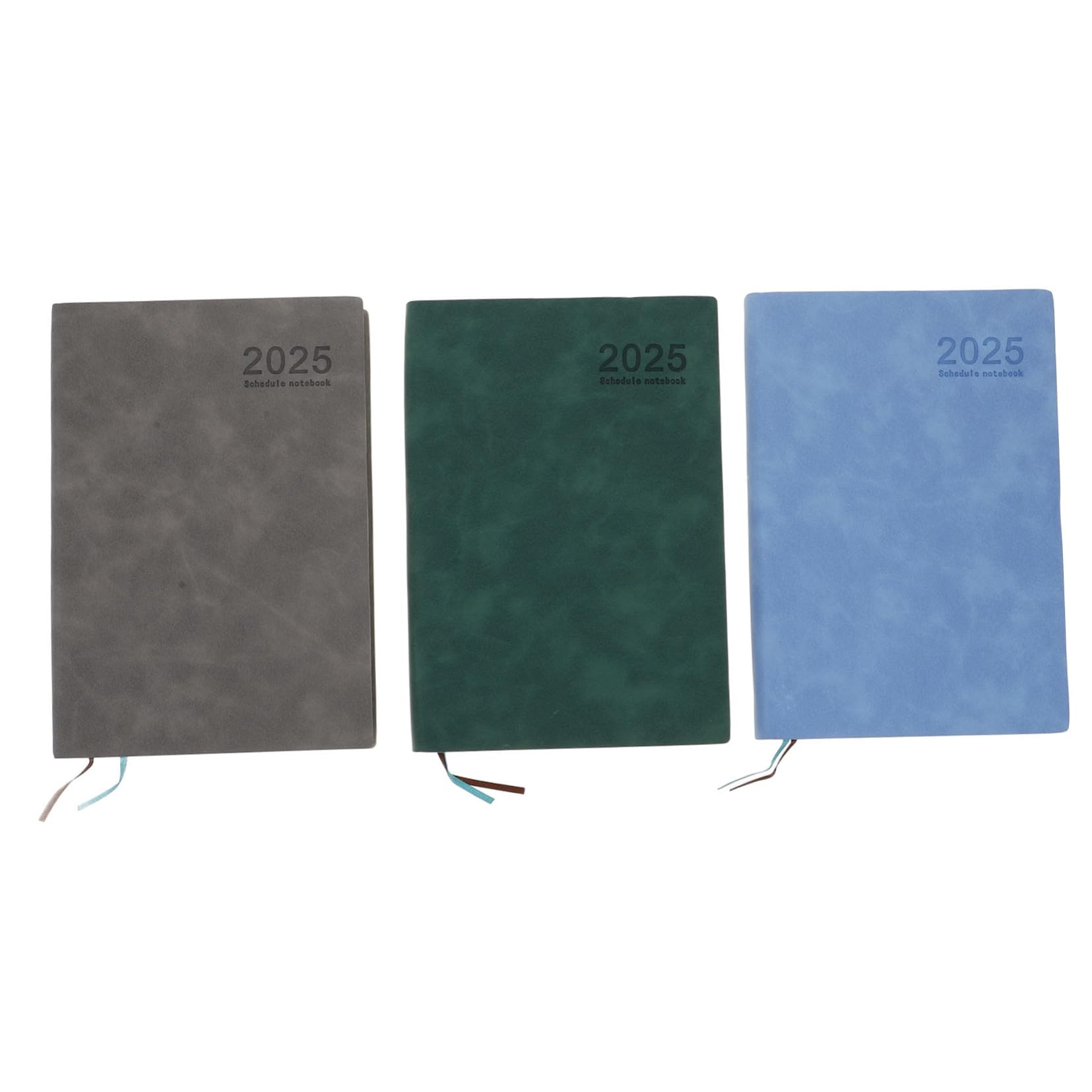 Planner Giornaliero A5 3 Pezzi in Pu, Diario Datato per Scuola e Ufficio | Back To School Party, Calendario Mensile con Schede, Quaderno Spesso per Gestione del Obiettivi