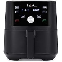 Instant Pot Brands Vortex 4-in-1 Hot Air Fryer, 1700 W, 5.7 L, Mini Oven, Healthy Hot Air Frying, Baking, Roasting and Food Warmer, Black