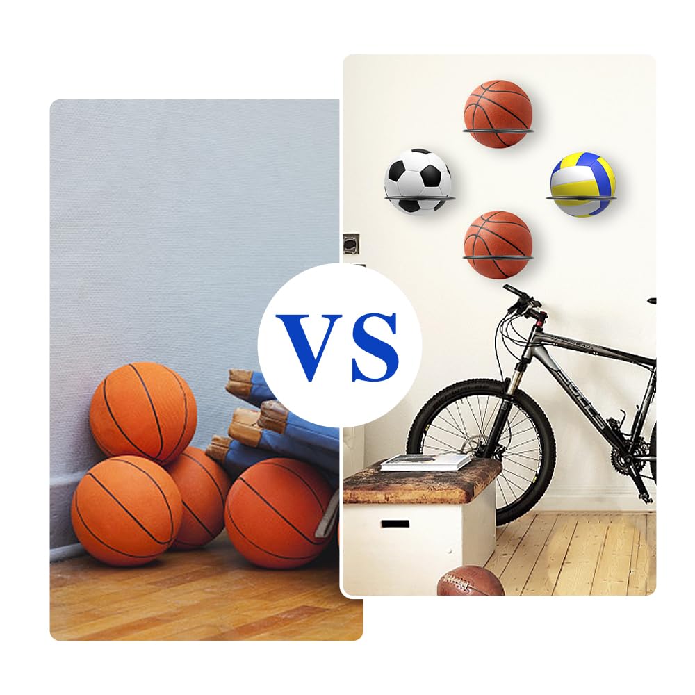Supporto da parete per pallacanestro - Supporto decorativo per palloni