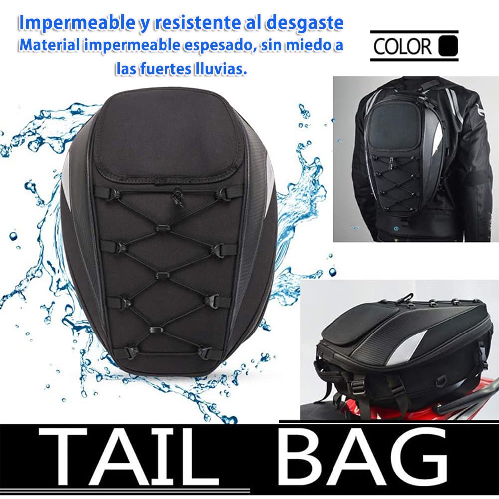 BIGFOX Borsa da sella per moto impermeabile 10-14 l