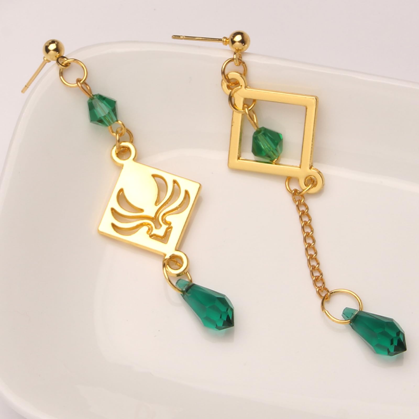 PQKL-party Genshin Impact Aretes de Mujer, Venti, Zinc, Dangle, Elegantes y Hermosos para Fans de Genshin Impact