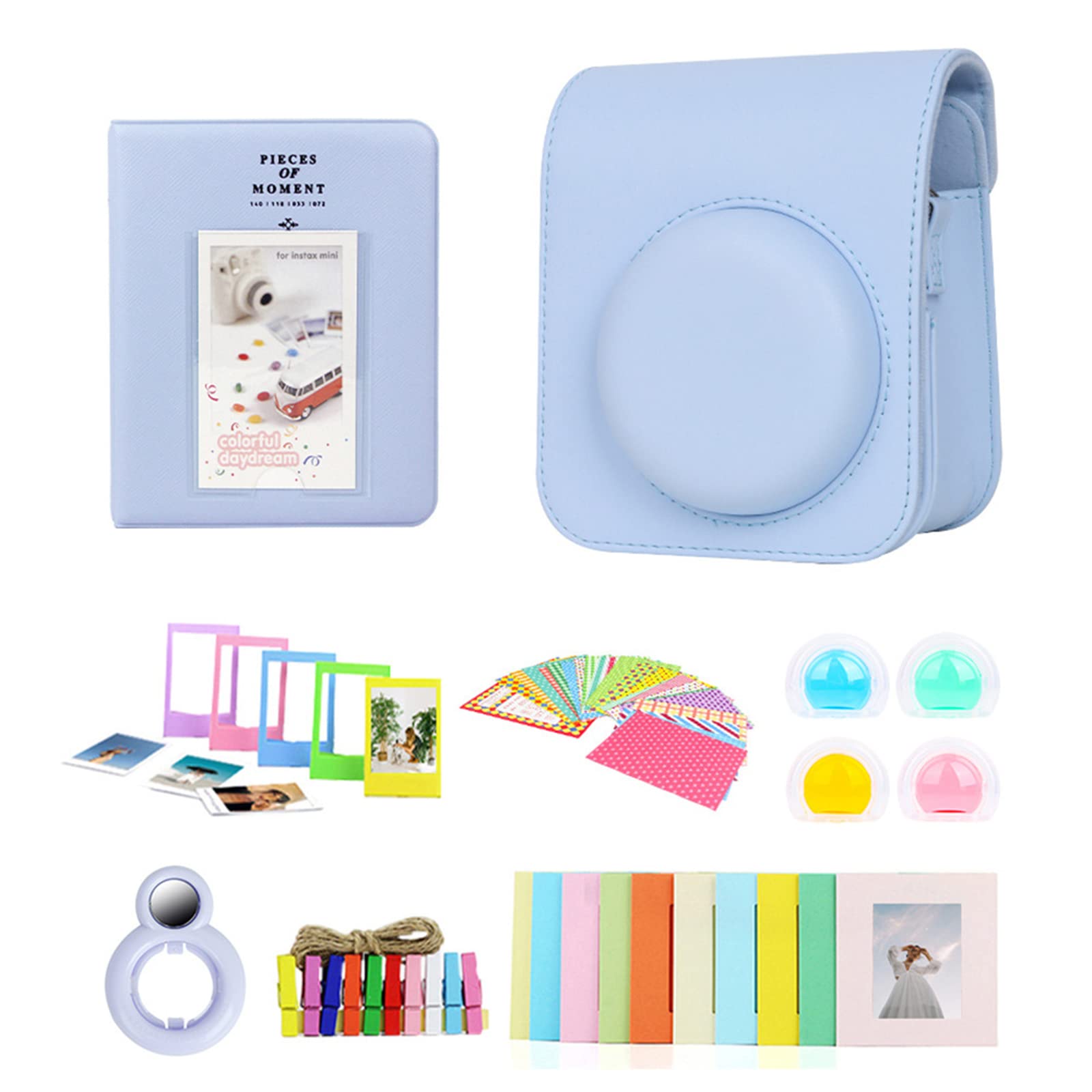 Étui de protection en polyuréthane pour 12 appareils photo - Avec pochette de rangement pour photos et objectifs à selfie