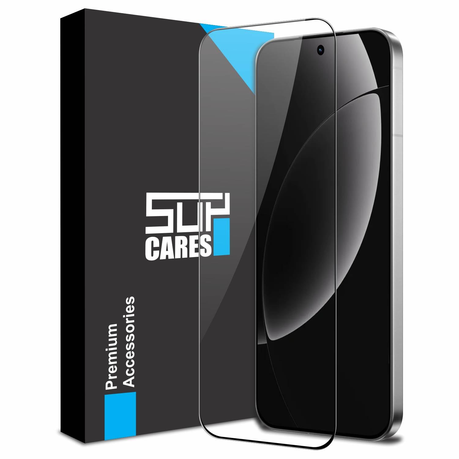 SupCares Tempered Glass for Realme GT 8, Realme GT 8 Pro and GT 8 Pro Dream Edition (6.79 Inch) With Installation Kit | Military-Grade Gorilla Screen Protector | Edge to Edge Coverage | Black