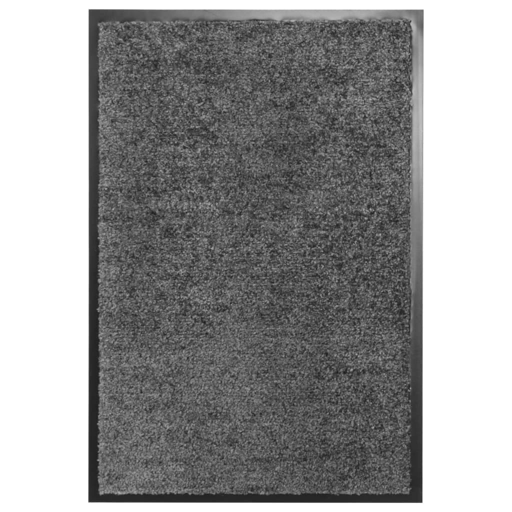 Paillasson-Décor-Paillasson Lavable Anthracite 40x60 cm