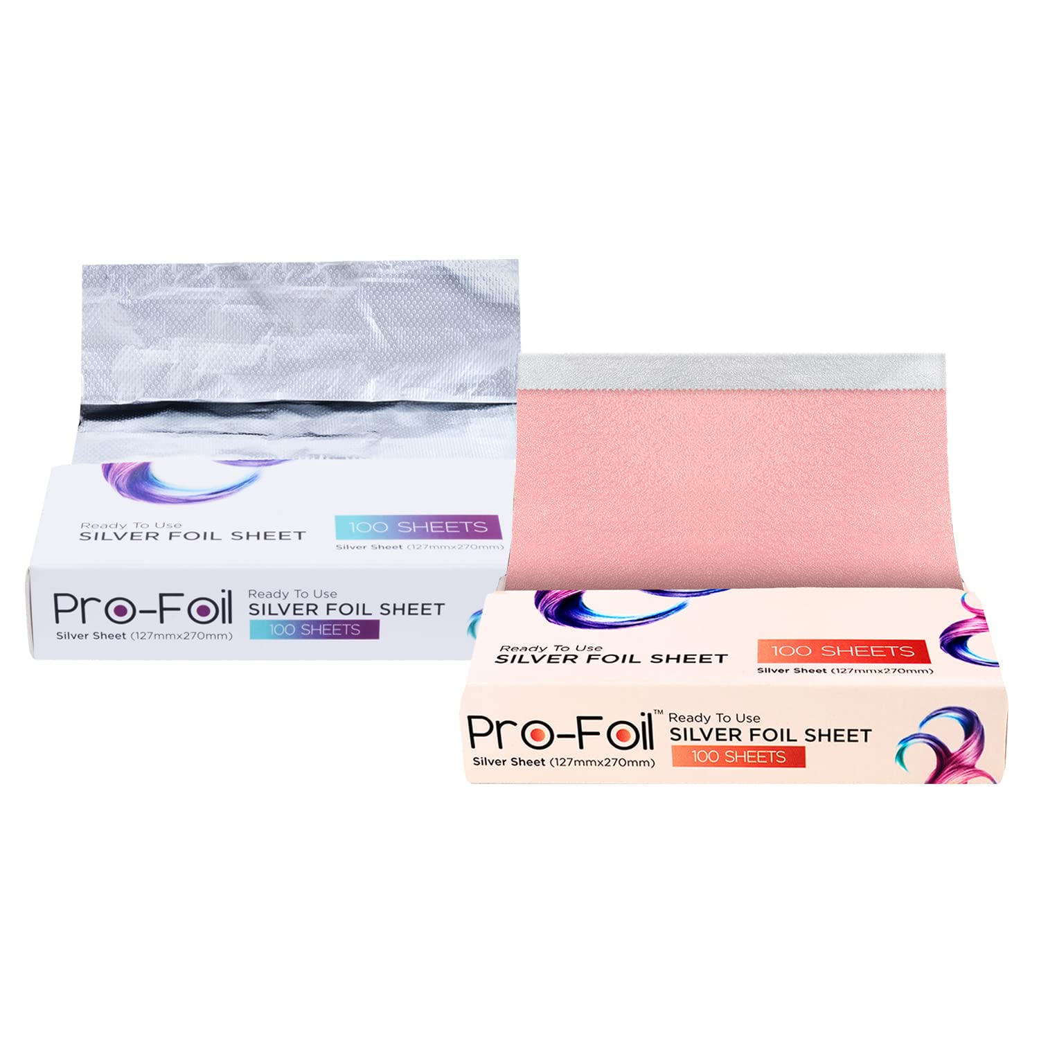 Just Home Hair Highlighting Pop Up Foils 200 Sheets, Pre – Cut for Bleaching, Coloring, Lightening, Styling, In-Built Dispenser for Professionals,