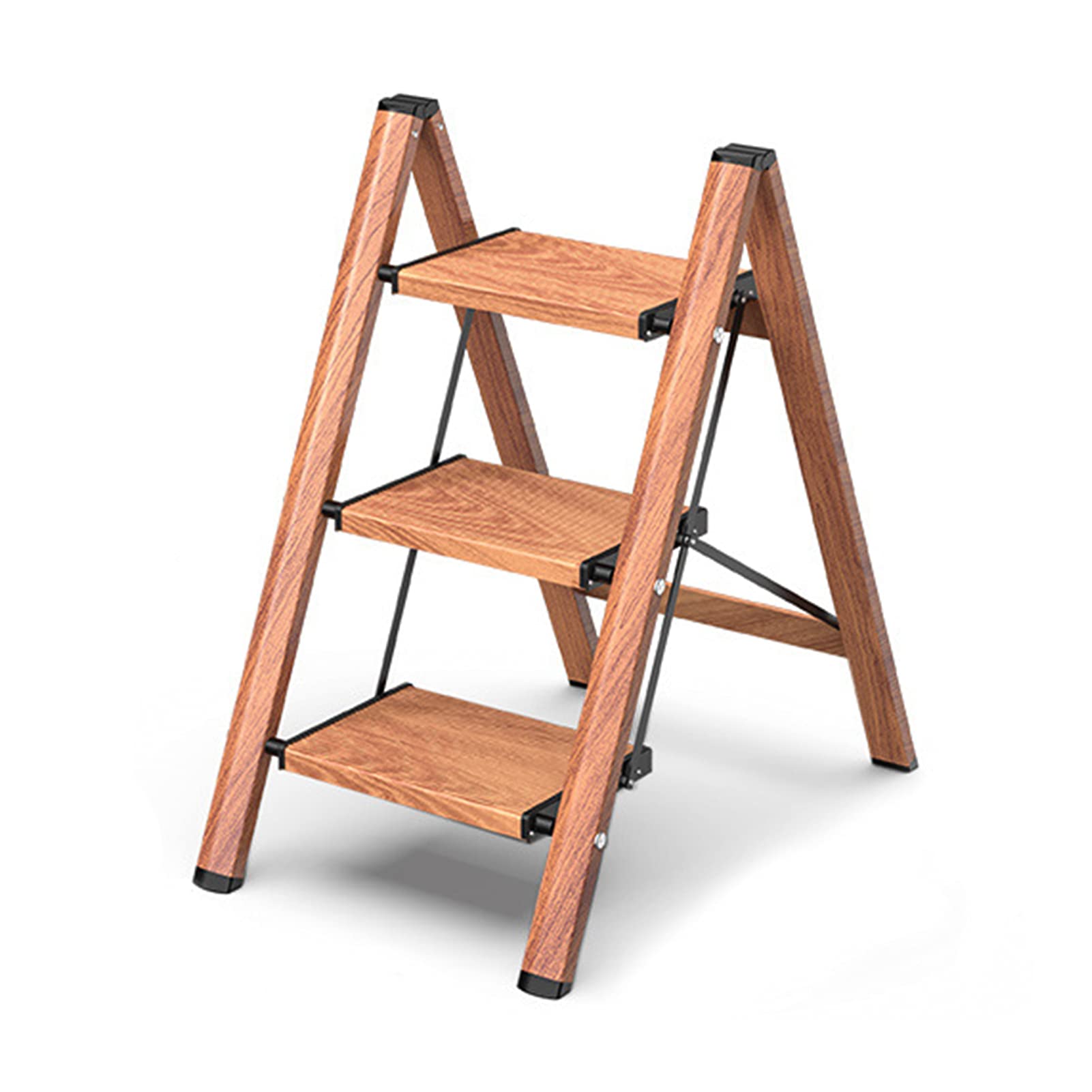 Escabeau ergonomique pliant en aluminium léger et robuste capacité 150 kg