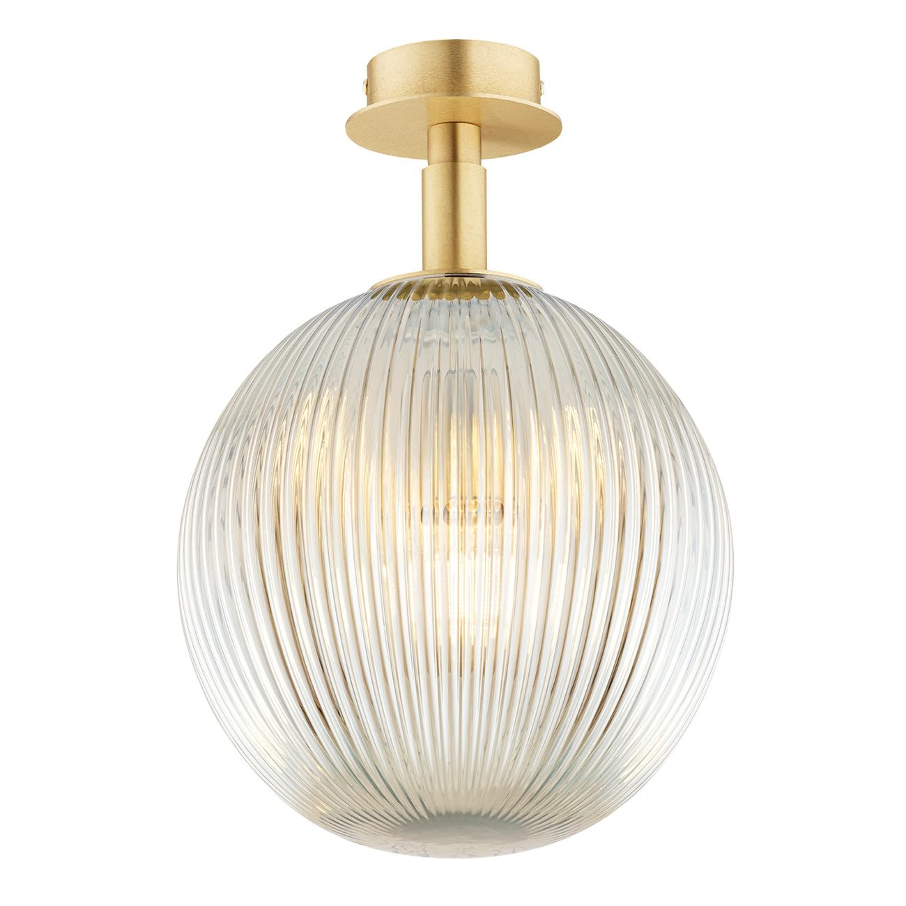 PALOMA Globe - Lampada da soffitto in ottone spazzolato