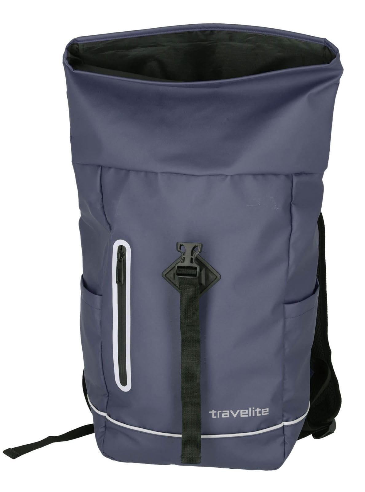 travelite Mochila enrollable impermeable, mochila para bicicleta, mochila de ocio con cierre enrollable y reflectores, BASICS, 48 cm, 19 litros