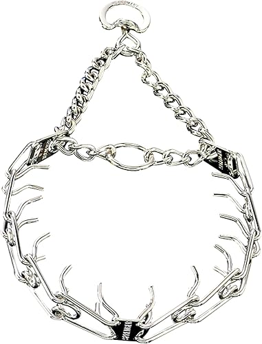 Herm Sprenger - Collar de punta de 25 pulgadas de largo para cuellos de hasta 22 pulgadas, acero cromado