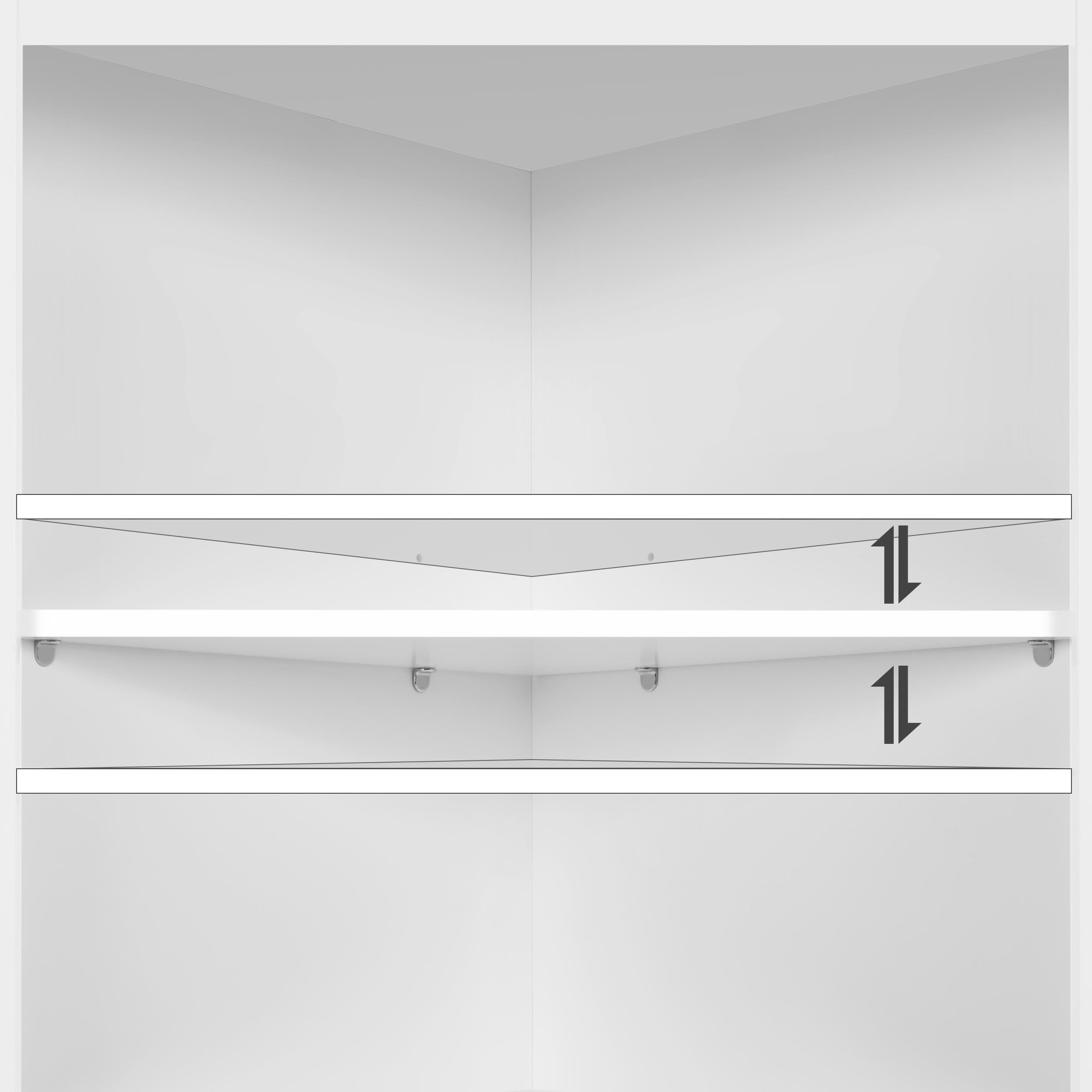 Yaheetech Mobile da Bagno Armadietto a Colonna Alto d'Angolo 163 x 60 x 43 cm Mobiletto Cucina Autoportante con 3 Ripiani Aperti in Legno Armadio Triangolo Moderno Multiuso da Terra Bianco