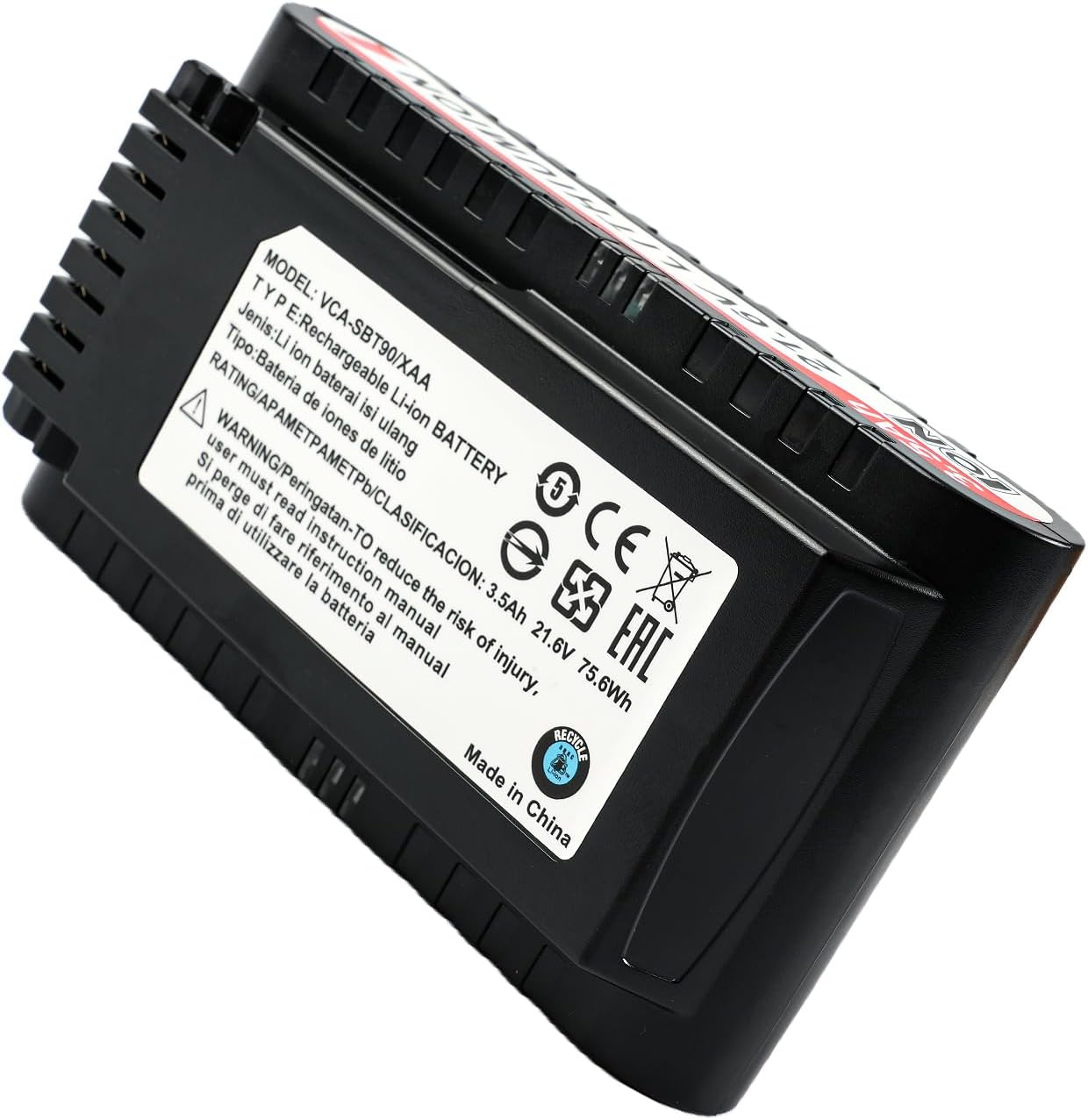 VCA-SBT90 3500mAh Battery Replacement for Samsung Jet 60 65 70 75 75+ 90 90+ Cordless Stick Vacuum Cleaners-Compatible with VCA-SBT90EB, VCA-SBTA60 High-Capacity Li-ion