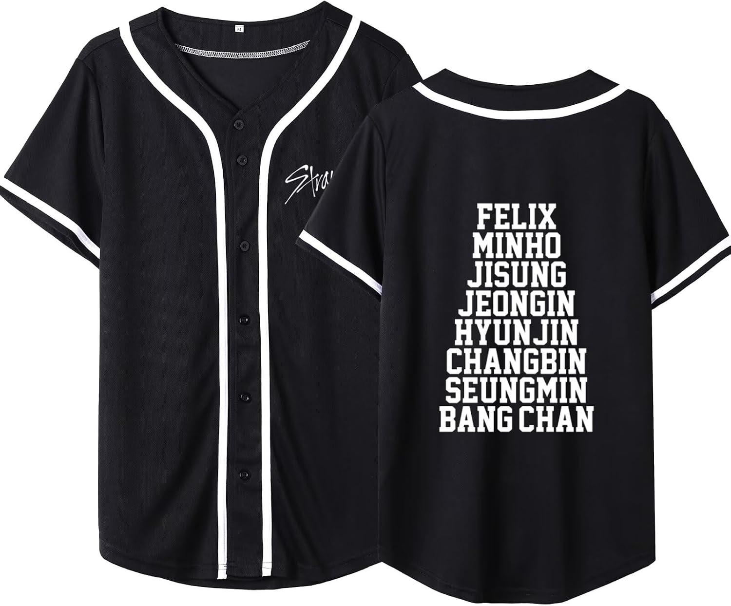 KPOP Skz Baseball Jersey Felix Hyunjin Changbin Jisung Support Tee for Men Women