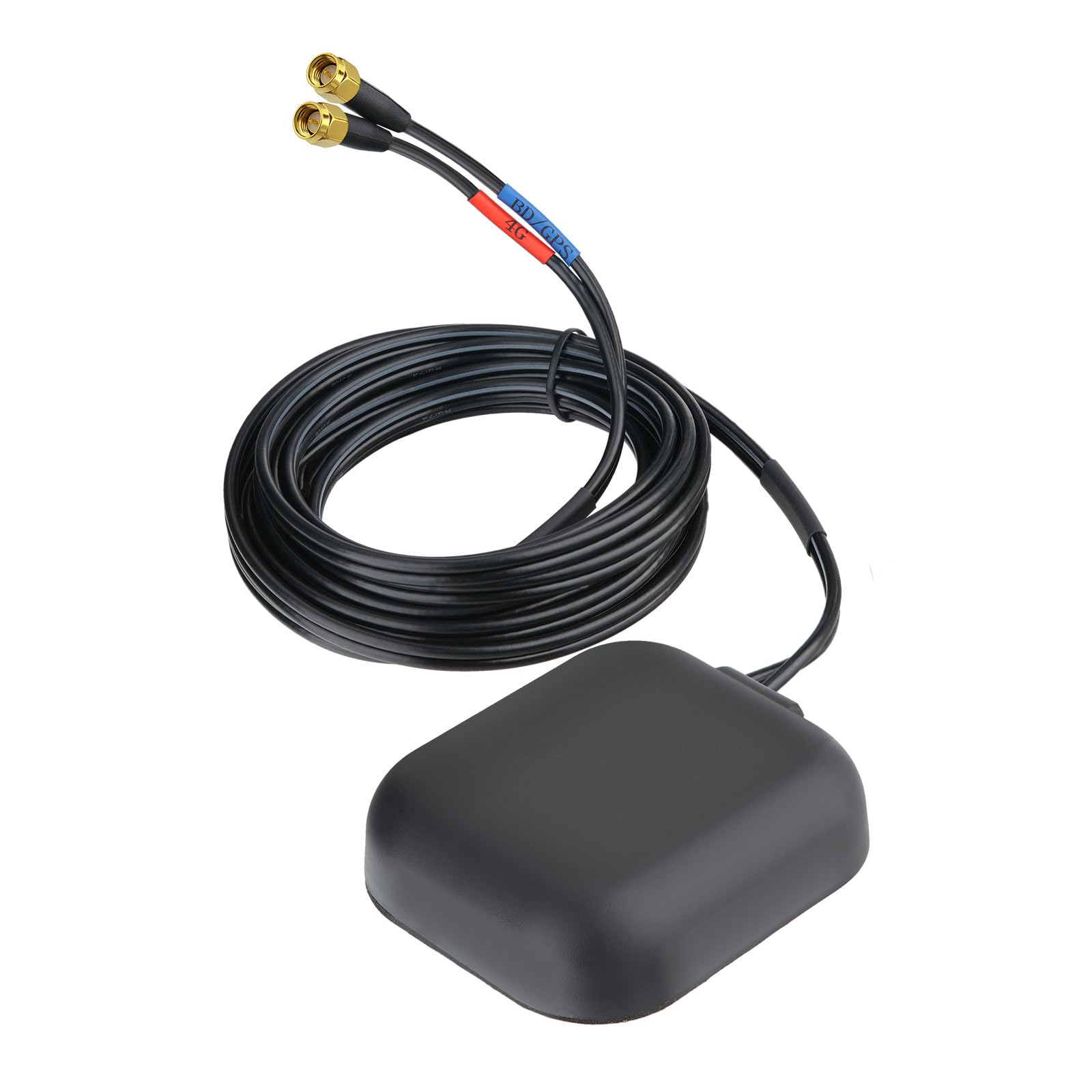 Bingfu WiFi Aerial Dual Band 2.4GHz 5.8GHz 9dBi Magnetic Base SMA WiFi Antenna2 Pack For Wireless Vedio Security Camera Surveillance Recorder Truck Trailer Rear View Backup Camera Reversing Monitor