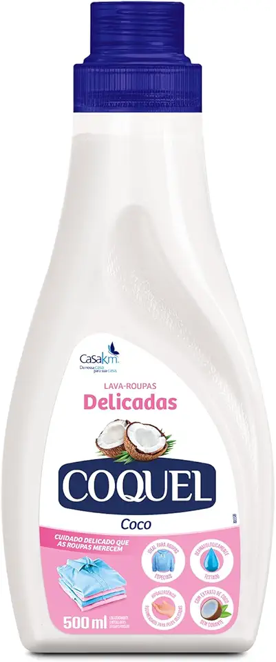 Casa Km Lava Roupas Coquel Líquido Coco 500Ml