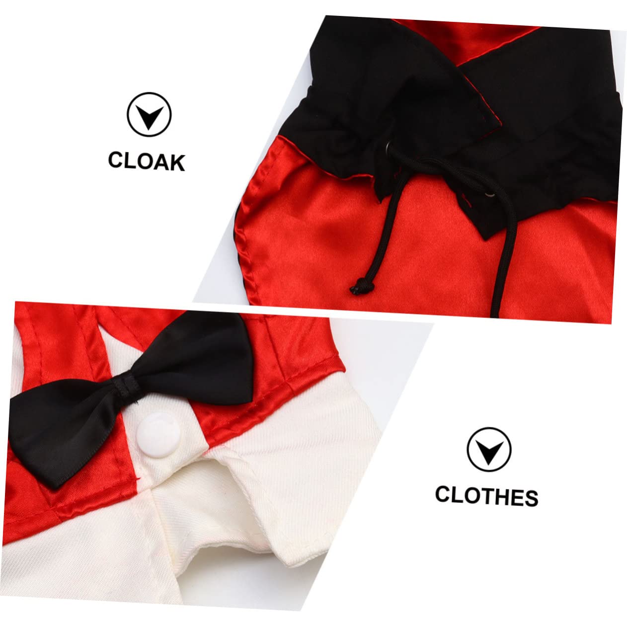 Angoily 2pezzi Costume Per Cani Halloween Vestito Da Vampiro Con Mantello Abbigliamento Per Animali Domestici Taglia Per Festeggiare La Notte Delle Streghe