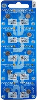 10 Pack Genuine Renata 364 SR621SW Swiss Made Wrist Watch Low Drain Silver Oxide Batteries