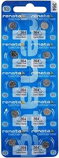 Renata 364 SR621SW Batteries - 1.55V Silver Oxide 364 Watch Battery (10 Count)