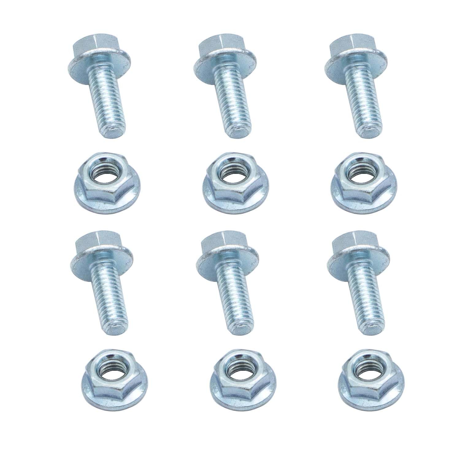6PCS 19M7775 Replacement Battery Terminal Bolts Nuts fits for Jo-hn Dee-re G110 L100 L110 D150 D160 D170 LX176 LX178-image-1