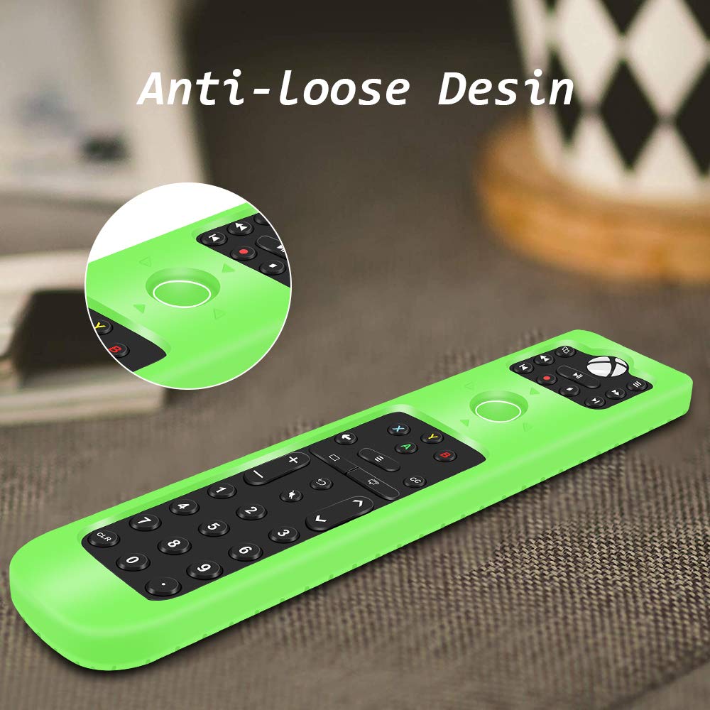 Silicone Protective Case for PDP Gaming Multipurpose Talon Media Remote Control Xbox One Blu-Ray Streaming Media,Shockproof Remote Case Holder for PDP Xbox One Remote Back Cover Case-Glowgreen