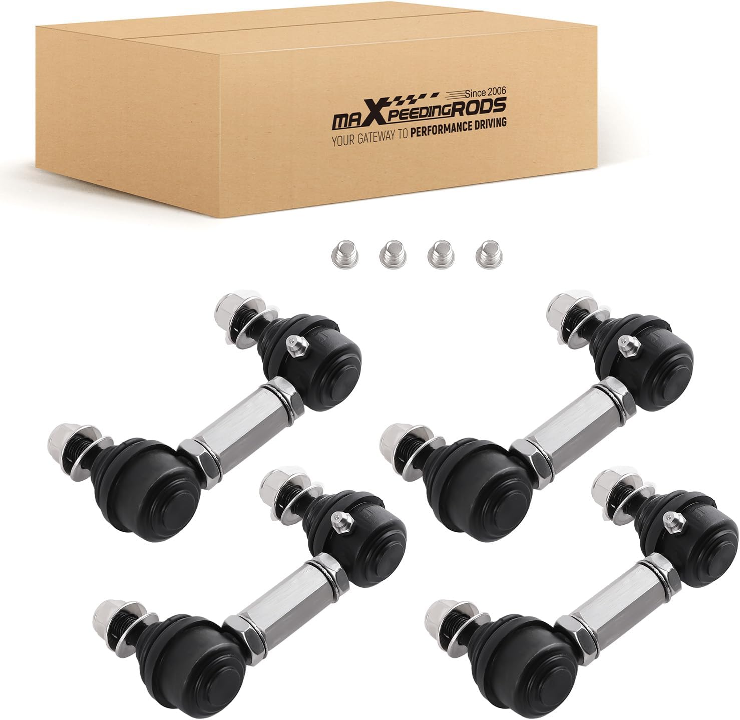 maXpeedingrods Adjustable Sway Bar End Links for Honda Civic 2006-2011 8th Gen, for Acura CSX 2006-2011, Front & Rear
