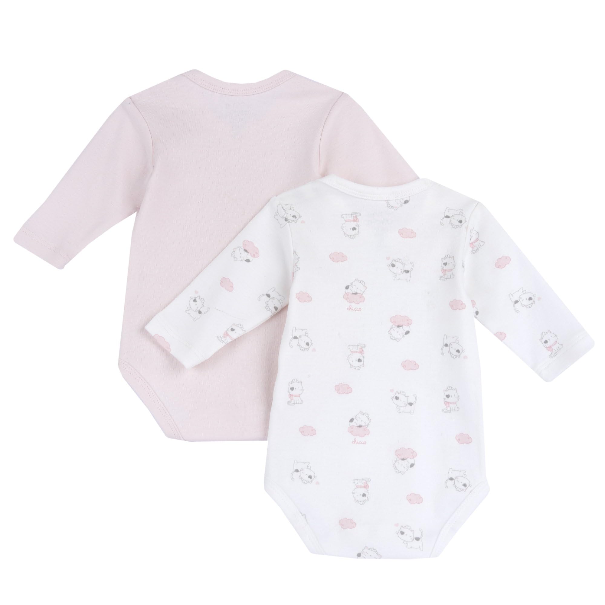 Chicco, Body Neonato Manica Lunga, con Comoda Apertura Entrogamba con Bottoncini, in Morbido Tessuto, Lavabile in Lavatrice, Abbigliamento Neonato/Neonata 0-24 Mesi, Idea Regalo Nascita