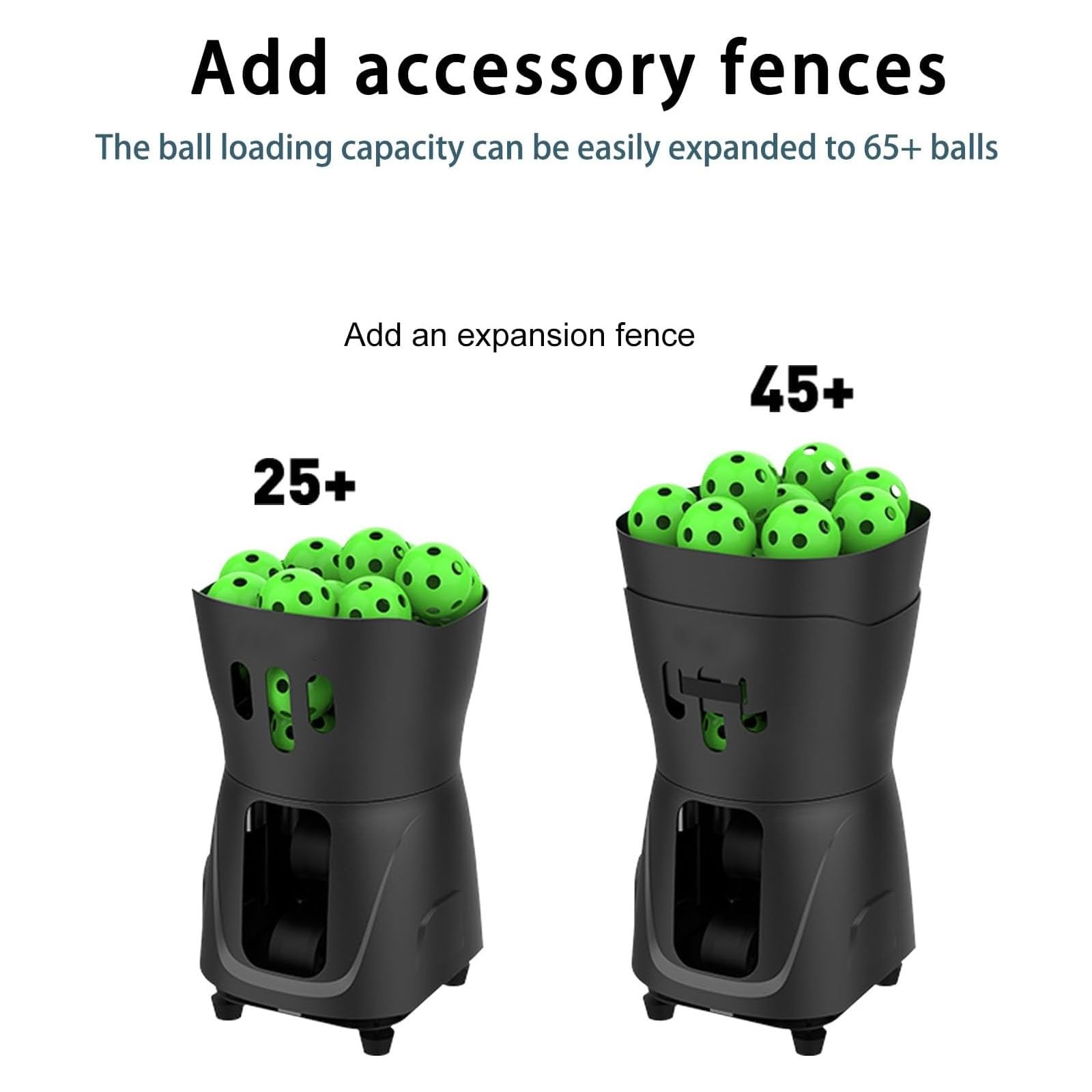 Máquina portátil de pelotas de tenis, herramienta de práctica individual con batería de 3-5 horas de duración, ángulo de servicio de 20-60°, múltiples modos, diseño que ahorra espacio