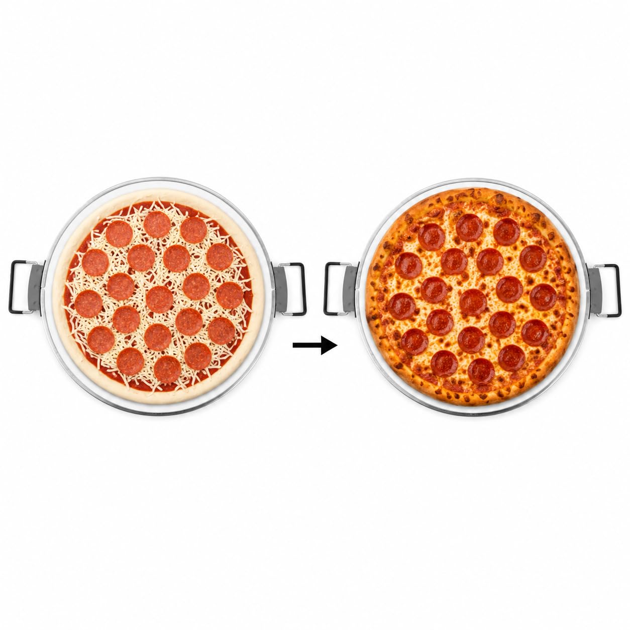Piedra de pizza de cerámica blanca de 12 pulgadas con alfombrilla para hornear de alta temperatura, piedra para hornear pizza para horno y parrilla, distribución uniforme del calor para pizza