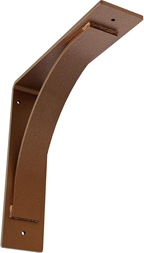 Vista 188 de Soporte de acero Morris de 3 pulgadas de ancho x 10 pulgadas de profundidad x 10 pulgadas de alto, con recubrimiento en polvo negro Negro