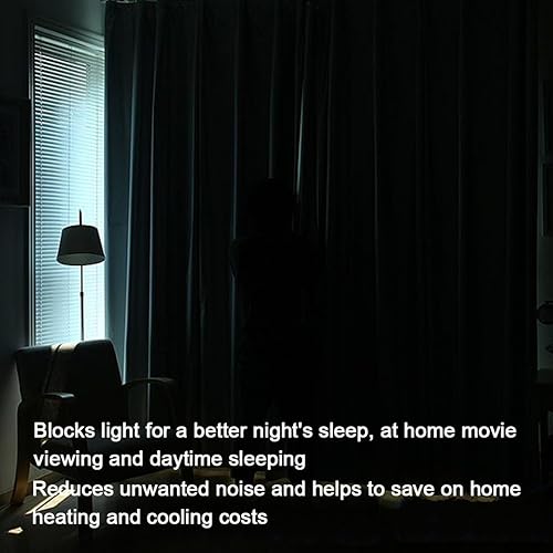 Miniatura 8 de Cherry Home Cortinas blackout de terciopelo de lujo, paneles con ojales, de 52pulgadas de anchox72pulgadas de largo, azul marino, rey, 2 paneles