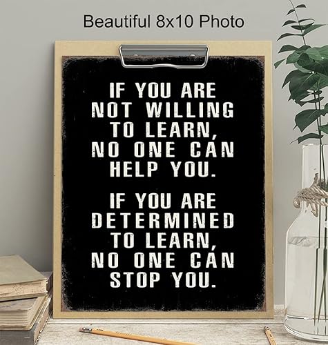 Vista 3 de Motivational Wall Art - Office Wall Art & Decor Motivational poster - Positive Quotes Wall Decor - Encouragement Gifts - Positive Sayings for Wall